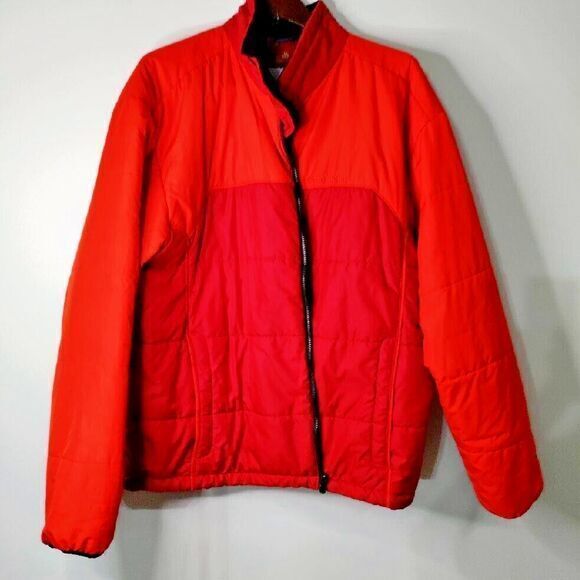 Columbia Omni Heat Men XXL Thermal Comfort Inter Exchange Orange Puffer Jacket - Picture 1 of 7